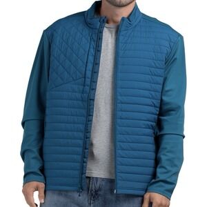 NEW Greyson Yukon Hybrid Jacket Men's XXL Sea Turtle Green Blue Full Zip Puffer